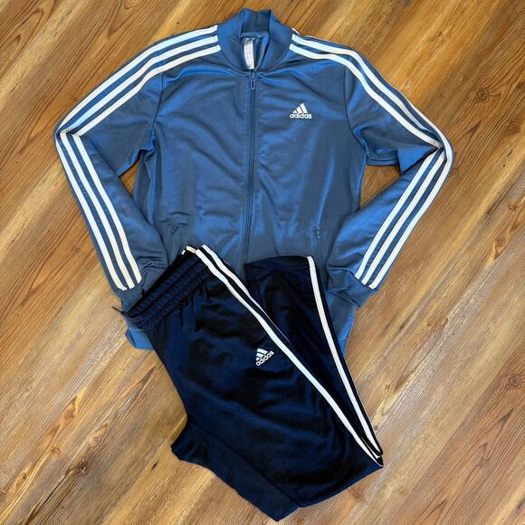 adidas Pants - Adidas 2 Piece Women's Blue Tracksuit Size Small Bundle